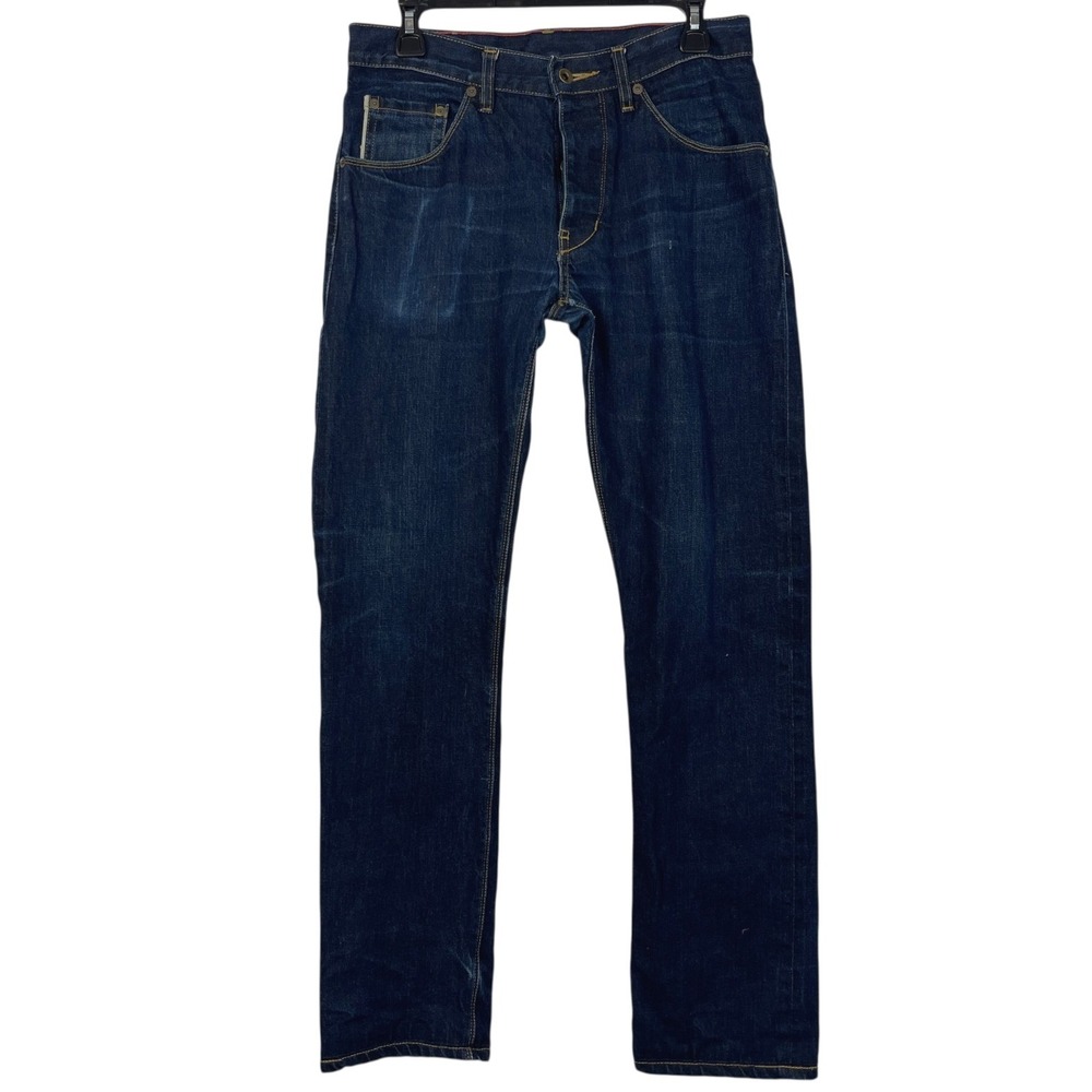 Raleigh Denim White Oak Cone SELVEDGE Mens 31x31 Jones Thin Dark Wash Button Fly
